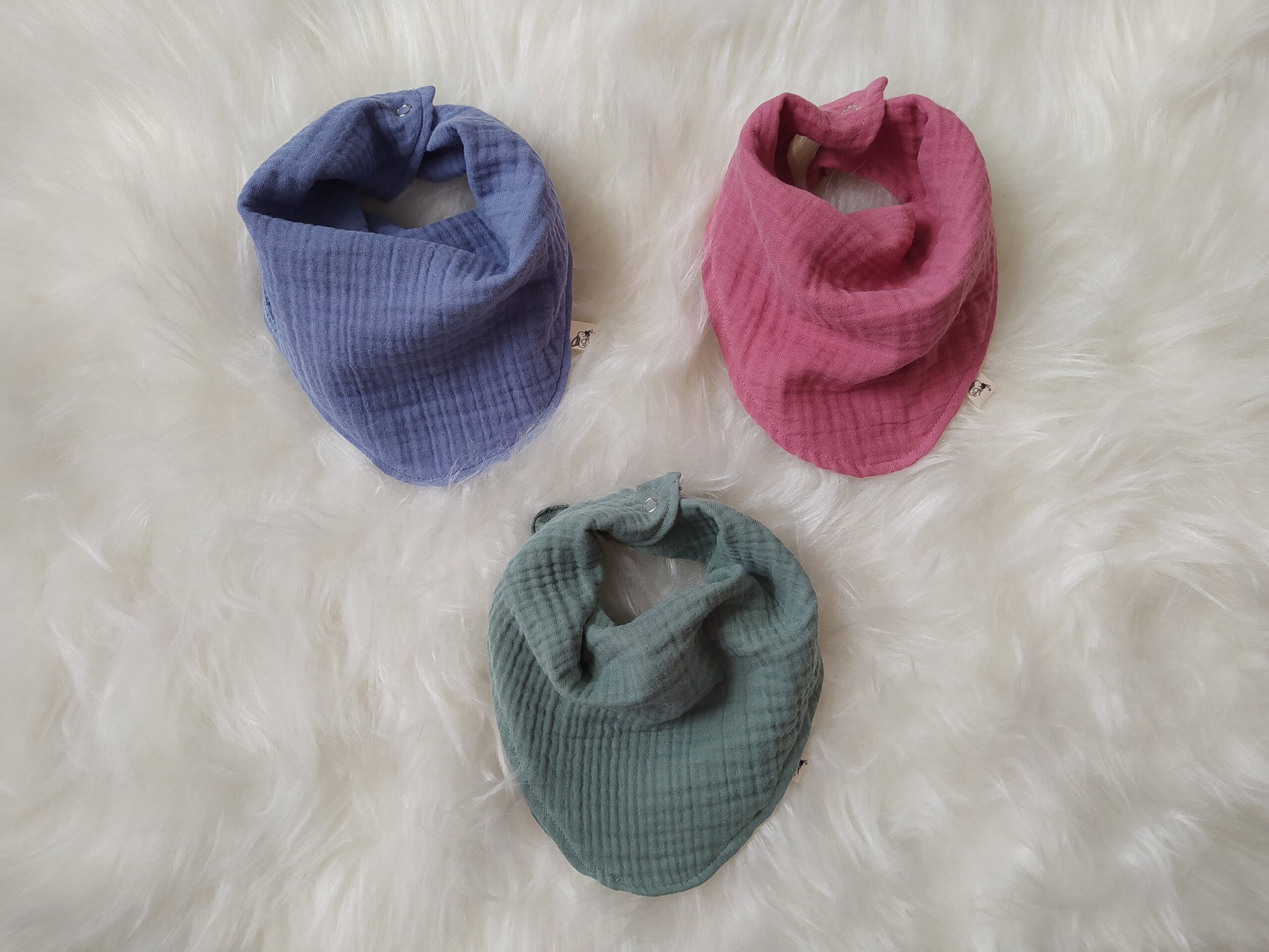 Double Sided Muslin Baby Bib - Image 4