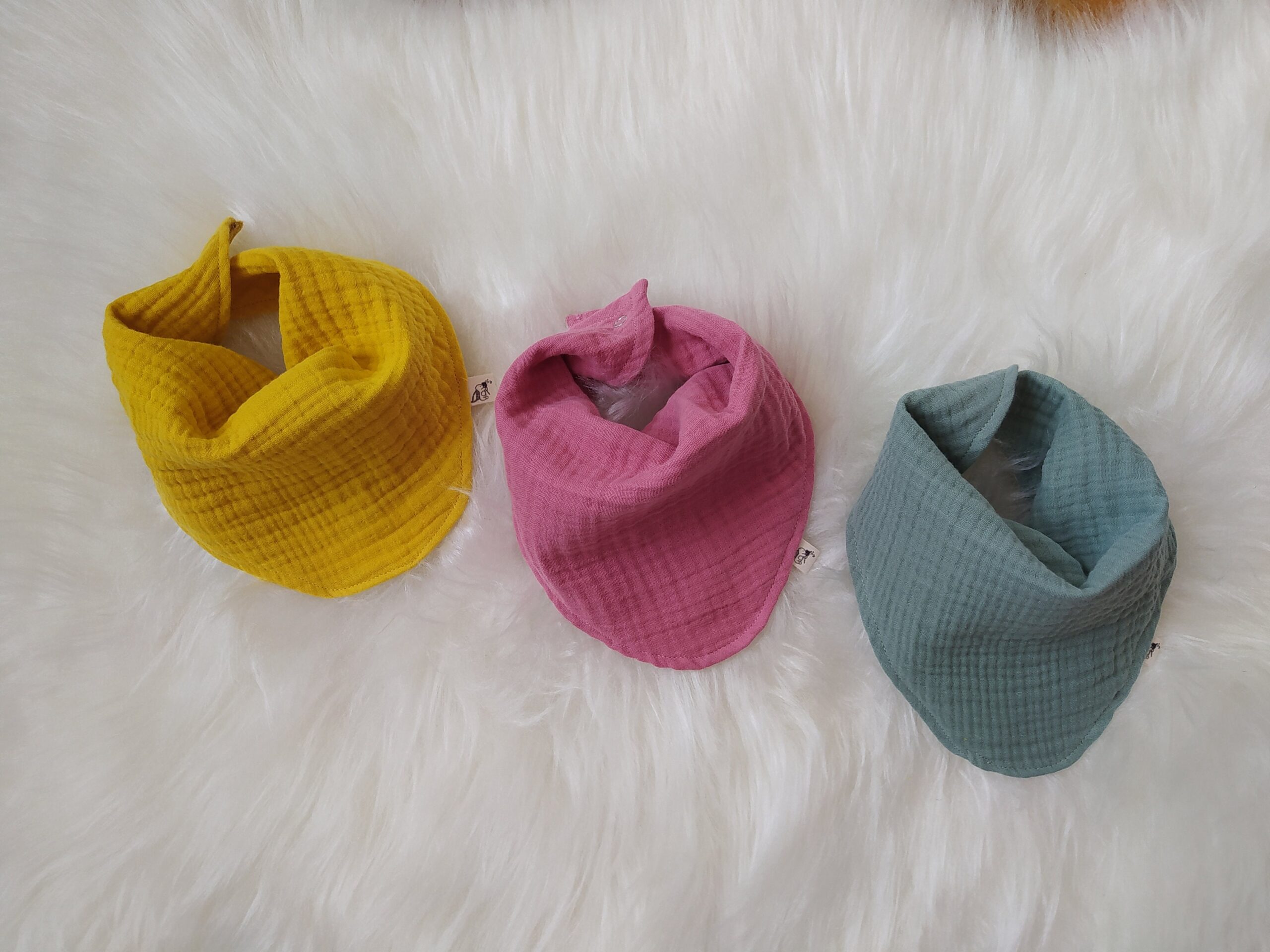 Double Sided Muslin Baby Bib - Image 2