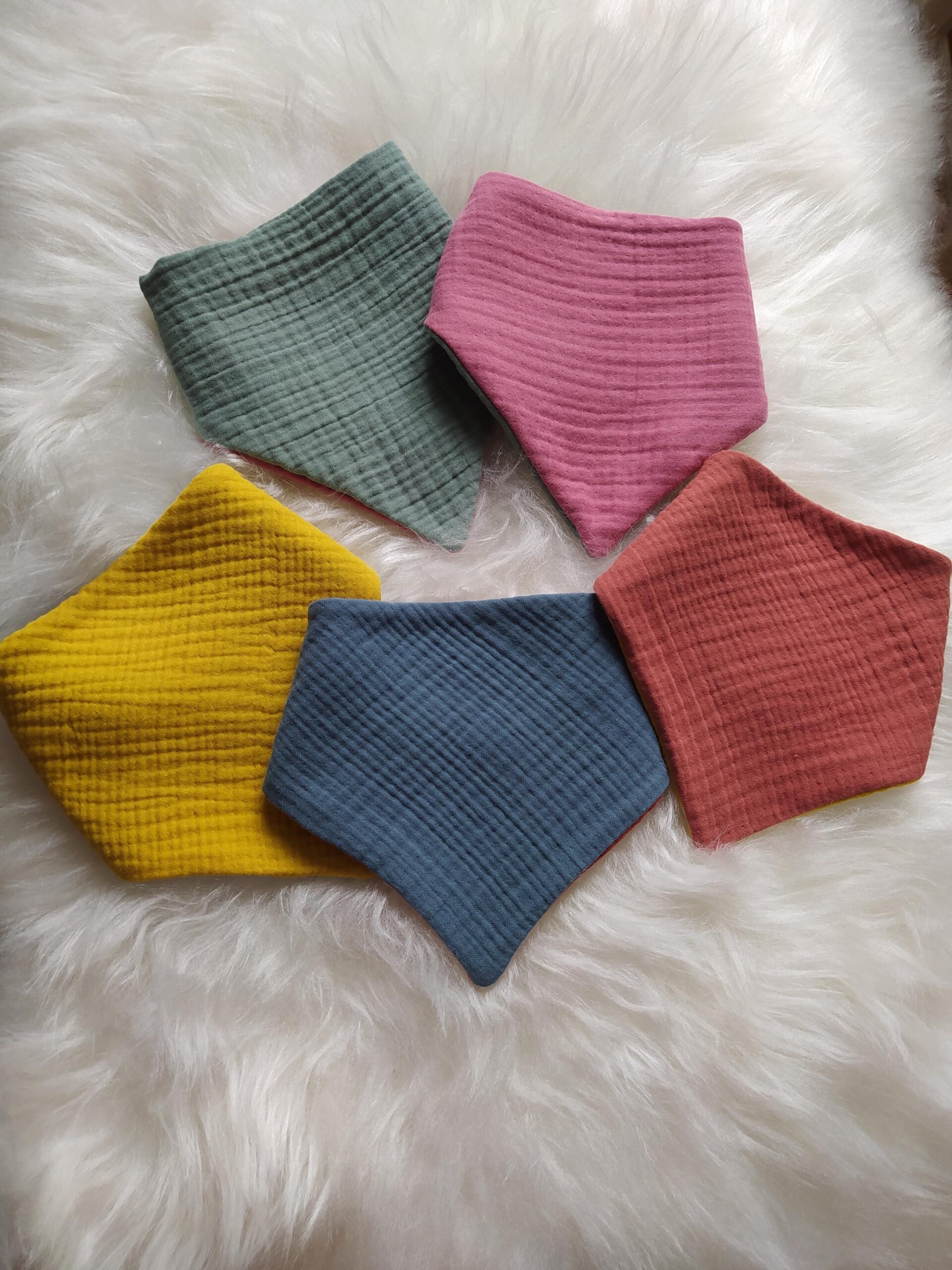 Double Sided Muslin Baby Bib - Image 2