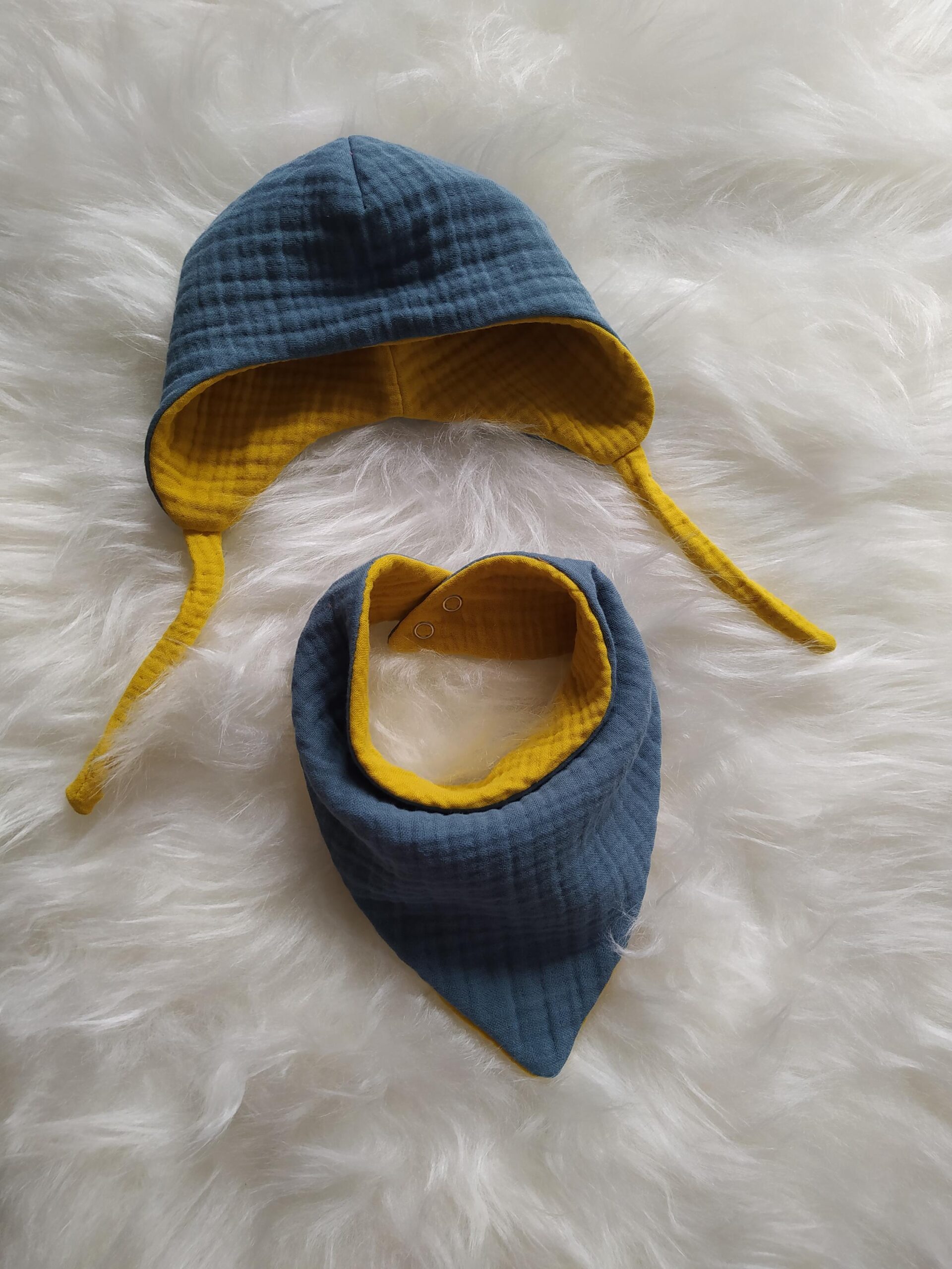 Double Sided Muslin Baby Bib - Image 6