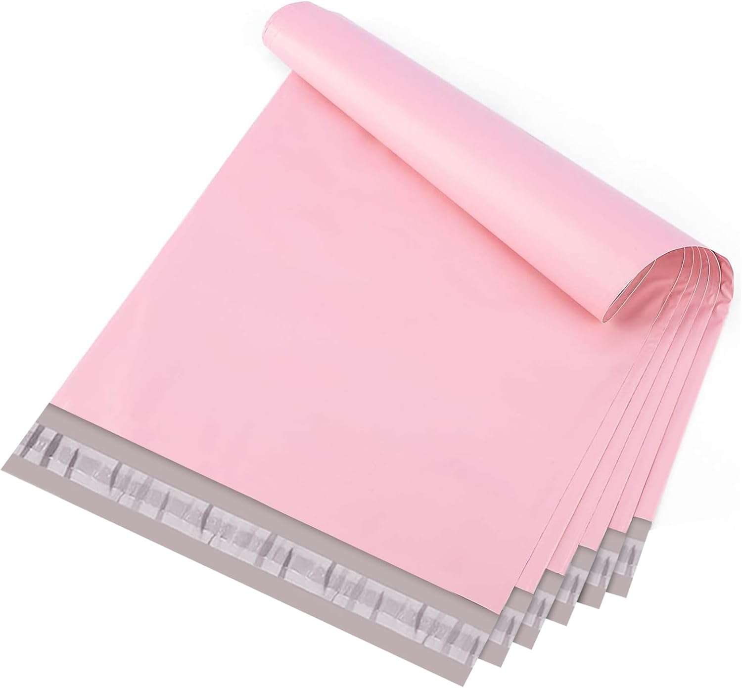 Metronic Poly Mailers 10X13 100 Pack, Strong Adhesive Shipping Envelopes for Clothing, Medium Shipping Bags for Small Businesses, Waterproof Mailers Poly Bags, Packages Bags Light Pink